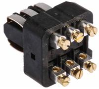 1 pcs - Staf Series Cable Mount Terminal Block, Female, 6 Way, 10A, 50 V