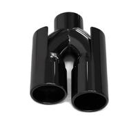 1 Pcs Stainless Steel Dual Exhaust Tip For 535i X1 X3 320i E90 E92 63mm Universal Muffler Tip Tailpipe Nozzle(BLACK)