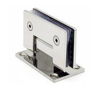 1 PCS Stainless Steel Frameless Glass Door Hinge 90 Degrees of Bathroom Clamp Mirror Light Bathroom Folding Glass Clip Hinges
