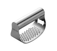 1 Pcs Stainless Steel Garlic Crusher Gold Manual Garlic Press Rocker Ginger Press Squeezer Can Opener Kitchen Tools(Silvery)