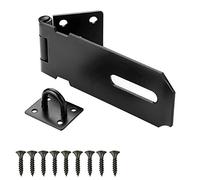 1 PCS Stainless Steel Heavy Duty Hasp & Staple Set - Door Lock Bolt Security Hasp Lock Shed Clasp with Screws