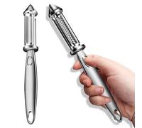 1 Pcs Stainless Steel Peeler, Peeling Tool for Kitchen, Versatile Vegetable and Fruit Peeler, 2 in 1 Tool and Shredder, Suitable for Kitchen, Fruits, Carrots, Apples, Vegetables, Eggplants, Cucumbers