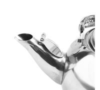 1 pcs stainless steel teapot with welded nozzle and built in strainer kettle for coffee and tea, polished for easy cleaning, 2 5L capacity (1L)