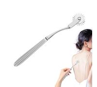 1 PCS Stainless Steel Wheel 22 Pins Evenly Spaced Pinwheel Neurological Nerve Reaction Test Pinwheel Pinwheel Roller for Testing Nerve Sensitivity Pain Perception Evaluation