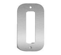 1 Pcs Stainless Stell Size 8 Inch Home House Number Outdoor Sign Decor Floating Letter Numbers Metal Signs Door Plaques Plates(O)