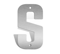 1 Pcs Stainless Stell Size 8 Inch Home House Number Outdoor Sign Decor Floating Letter Numbers Metal Signs Door Plaques Plates(S)
