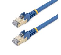 1 pcs - Startech Cat6a Male RJ45 to Male RJ45 Ethernet Cable, STP, Blue PVC Shea