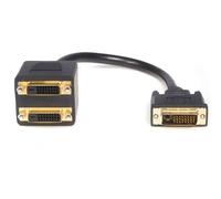 1 pcs - StarTech.com, Male DVI-D Dual Link to Female DVI-D Dual Link x 2 Cable,