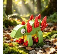 1 Pcs Stegosaurus Figurine,Plastic Dinosaur Decor,Desk Decor Mini Items | 2.8x1.8x2.8 Inch Size With Light Green Body Pink Spikes And Eyelash Eyes,Smooth Solid Construction,For Desk Shelf Display