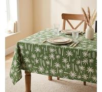 1 Pcs Table Cloth, 100 x 140 cm Green Tables Protectors, Tables Protector and Table Cover Protector, Decorative Leaf Pattern Tablecloth for Most Dining Desk