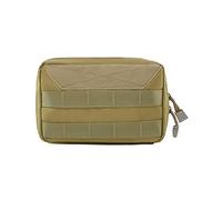 1 Pcs Tactical Toiletry Bag for Men Beige Travel Organizer with Large Capacity for Military Camping Outdoor Bathroom Shaving Bag Compartments Heavy-Duty Polyester Water-Resistant Compact Portable