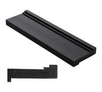 1 PCS Tapping Block 3 Different Edges Universal Flooring Tapping Block Wood Flooring Tool Reversible Double Sided for Vinyl Plank for Tongue Groove Click-Lock Floor Laminate Floor Installation (Black)