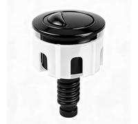 1 PCS Toilet Flush Button, Black Toilet Push Button Flush Replacement, ABS Dual Flush Toilet Push Butto with Most Toilet Tank System Push Button