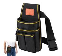1 PCS Tool Belts for Men, Professional Electricians Carpenters Gardeners Tool Belt Pouch, Adjustable Waist Belt Storage for Construction Sites Outdoor Work, Durable Material Compact Organiser with Mul