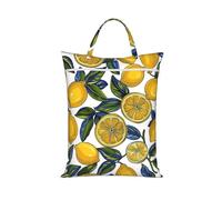 1 PCS Travel Laundry Bags, Lemon Fruit Pattern Prints Washable Dirty Clothes Bags for Dirty Clothes & Travel Needs