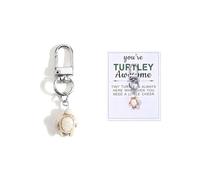 1 PCS Turtle Keychain, Keyring with Travel Turtle Card, Give It to Friends Who Are Traveling to Express Their Care Gift for Women, Creative Enamel Turquoise Turtles Keychain,Individual Pendant