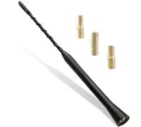 1 Pcs Universal Car Antenna Replacement,AM/FM/DAB Roof Car Radio Aerial Mast Comes With Screws M4 M5 M6,Radio Signal Booster Rod Car Antenna For vehicles(23cm/9 inch Long)