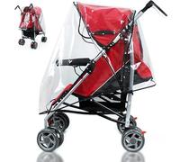 1 Pcs Universal Rain Cover for Pushchair, Stroller Rain Cover, Weather Shield for Wind, Snow, Dust, Ventilation Clear