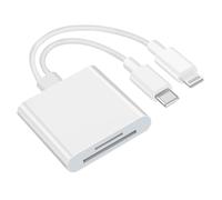 1 Pcs USB C SD Card Reader with Dual Slot for MicroSD/SD, USB C SDCard Reader for SD/TF,SD Card Reader,Camera Card Viewer Memory Card Reader for iPhone/iPad/Macbook/Android phones/Camera