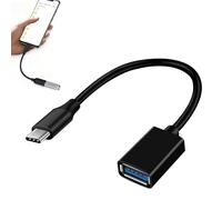 1 Pcs USB-C to USB 3.1 Adapter, High-Speed USB C OTG Male to USB Female Cable Converter Compatible, USB C to USB A Adapter, for Laptops, Tablets, Phones (iPhone 16/15, Samsung), Black