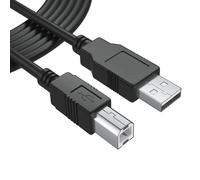 1 PCS USB Printer Cable 1.8M,USB Cable for Printer,USB 2.0 Type A to Type B High-Speed Data Transfer Compatible with All Printers,For example HP,Samsung,Canon,Dell etc(1.8M,black)
