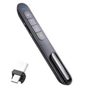 1 PCS USB & Type-C 2 in 1 Remote for Powerpoint Clicker, 2.4GHz Hyperlink Volume Wireless Clicker for Presentation, 328FT USB Presentation Remote Slide Advancer PPT Clickers fits Computer Laptop Mac