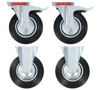 vidaXL Casters 4 Pcs 200 Mm