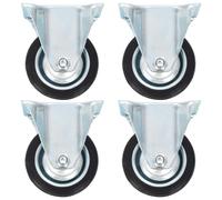 (1 pcs) vidaXL Fixed Casters Trolley Moving Wheels Furniture Caster Trolley Caster
