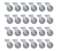 vidaXL Swivel Casters 24 Pcs 50 Mm