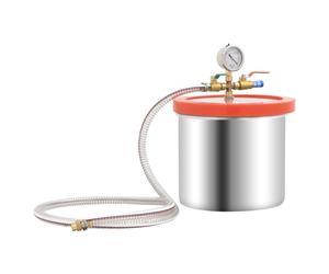 (1 pcs) vidaXL Vacuum Chamber Stainless Steel for Accessory Vacuum Tool Multi Models