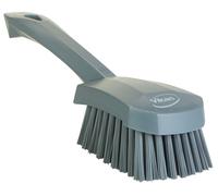 1 pcs - Vikan Hard Bristle Grey Scrubbing Brush, 36mm bristle length, PET bristl