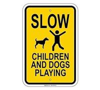 1 Pcs Vintage Aluminum Safety Signs Caution Children Playing Retro Metal Wall Decor(13)