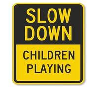1 Pcs Vintage Aluminum Safety Signs Caution Children Playing Retro Metal Wall Decor(14)