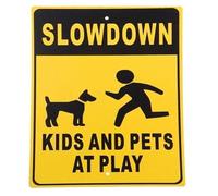 1 Pcs Vintage Aluminum Safety Signs Caution Children Playing Retro Metal Wall Decor(15)