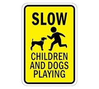 1 Pcs Vintage Aluminum Safety Signs Caution Children Playing Retro Metal Wall Decor(4)