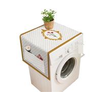 1 pcs Washing Machine Cover Cloth Protection Universal Refrigerator For Home(White,55x140cm)