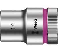 1 pcs - Wera 1/2 in Drive 14mm Standard Socket, 6 point, 37 mm Overall Length
