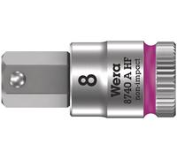 1 pcs - Wera 1/4 in Drive Bit Socket, Hex Bit, 6mm, 95 mm Overall Length