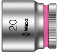 1 pcs - Wera 3/8 in Drive 20mm Standard Socket, 6 point, 30 mm Overall Length