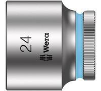 1 pcs - Wera 3/8 in Drive 24mm Standard Socket, 6 point, 32 mm Overall Length