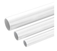 1 Pcs White OD 20MM 25 32 40MM Corrosion-Resistant PVC Tube, Round Plastic Rigid Hard Pipe, High Impact Drainage Greenhouse Garden Accessories -1 Meter(25MM)