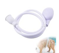 1 Pcs White Portable Animal Cleaning Tool, Dog Quick-Connect Faucet Sprayer, Pet Shower Head, Durable Shower Attachment with Hose, Convenient Bath Accessory for Home Use