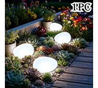 1 Pcs White Solar Pebble Lights Outdoor Led Stone Garden Path Patio Lawn Decor Ip65