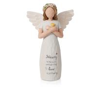 1 Pcs Willow Tree Figurines, Remembrance Gifts, White Resin Angel Ornament, Willow Tree Family Figurines for Someone Who Has Lost Someone Special Bereavement Gift