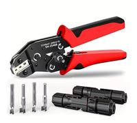 1 PCS Wire Crimping Tool,Professional Wire Crimper,Crimping Tool with Ratchet, Ratcheting Wire Crimper Tools for Open Barrel Terminal Connectors, Crimping Pliers