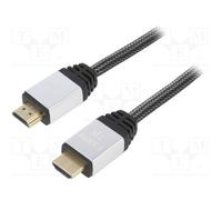 1 pcs x AKYGA - AK-HD-15P - Cable, HDMI 2.0, HDMI plug,both sides, textile, 1.5m