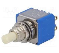 1 pcs x APEM - 18545CD - Switch: push-button, Pos: 2, DPDT, ON-(ON), Illumin: no