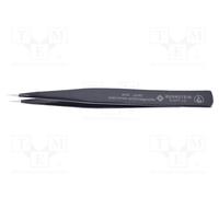 1 pcs x BERNSTEIN - 5-077-13 - Tweezers, Blade tip shape: sharp, Tweezers len: 1