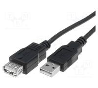 1 pcs x DIGITUS - AK-300202-018-S - Cable, USB 2.0, USB A socket,USB A plug, nic