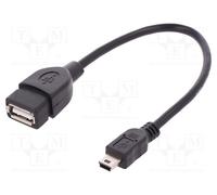 1 pcs x DIGITUS - AK-300310-002-S - Cable, OTG,USB 2.0, USB A socket,USB B mini